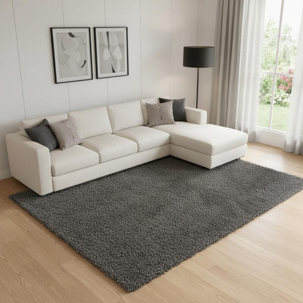 HomeRoots Hand Braided Area Rug - Durable, Stain-Resistant Comfort for High-Traffic Spaces, Perfect for Families! 674525