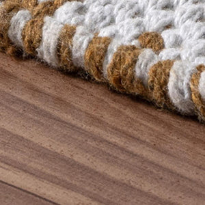 HomeRoots Diamond Hand-Woven Area Rug - Artisan Crafted, Unique Design for Cozy Living Spaces, 108"x144" 674528