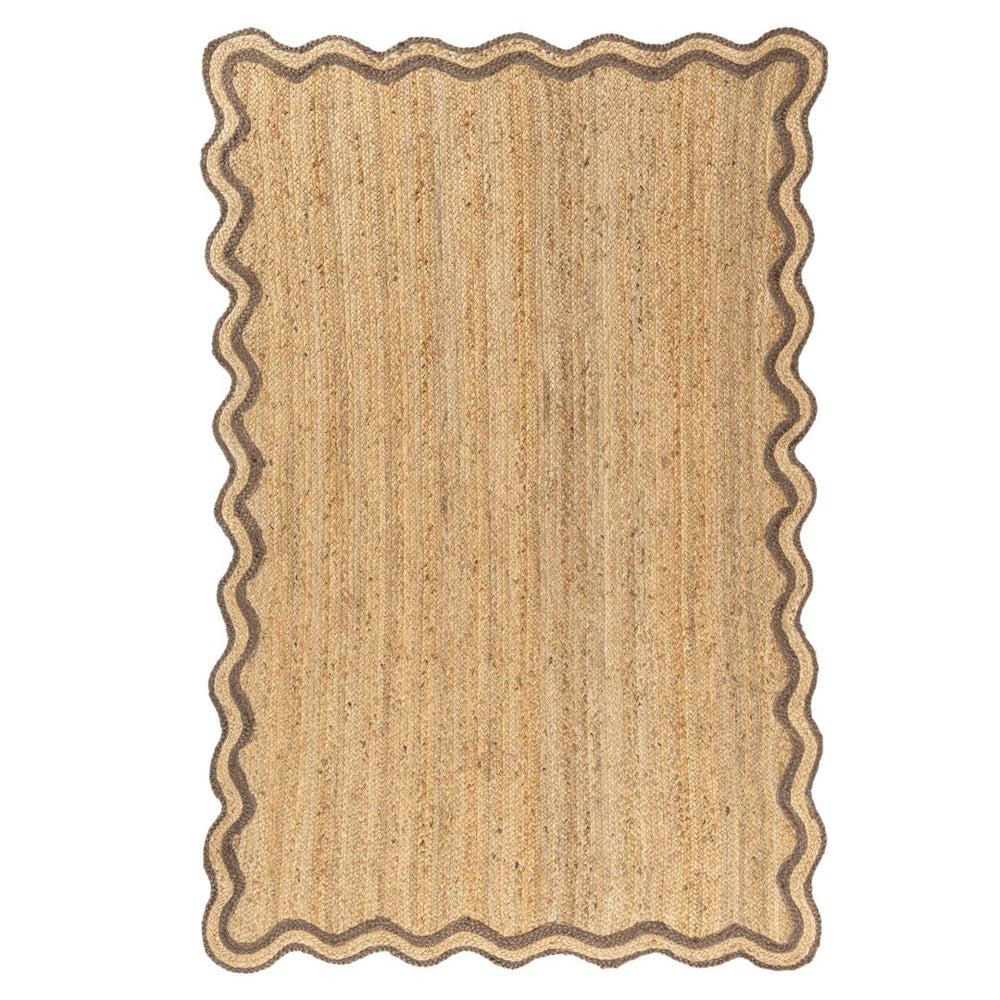 HomeRoots Jute Hand-Braided Area Rug – Natural Fiber Charm for Bohemian Spaces, Non-Slip & Unique Design! 674581