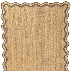 HomeRoots Jute Hand-Braided Area Rug – Natural Fiber Charm for Bohemian Spaces, Non-Slip & Unique Design! 674581