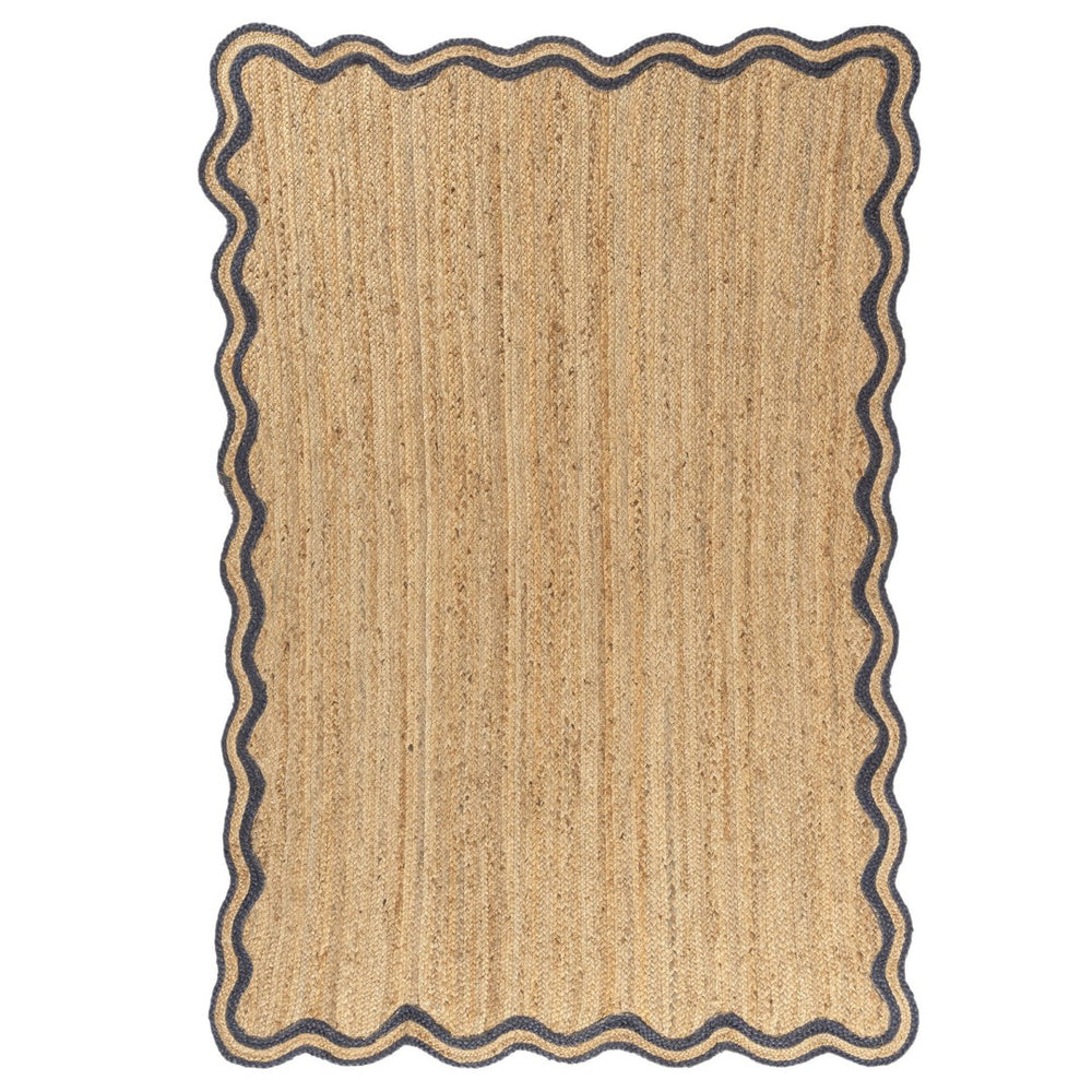 HomeRoots Jute Hand-Braided Area Rug – Natural, Durable, Non-Slip Bohemian Design for Living & Dining Spaces 674582