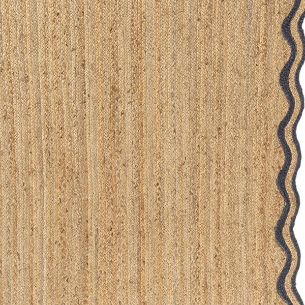 HomeRoots Jute Hand-Braided Area Rug – Natural, Durable, Non-Slip Bohemian Design for Living & Dining Spaces 674582