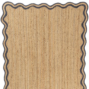HomeRoots Jute Hand-Braided Area Rug – Natural, Durable, Non-Slip Bohemian Design for Living & Dining Spaces 674582