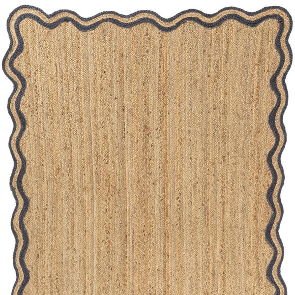 HomeRoots Jute Hand-Braided Area Rug – Natural, Durable, Non-Slip Bohemian Design for Living & Dining Spaces 674582