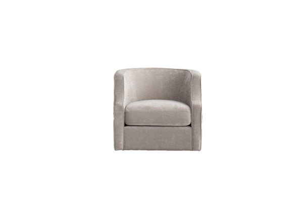 HomeRoots 32" Beige Fabric Upholstered Arm Chair - Modern Elegance, Comfort & Versatile Style for Any Room 674612
