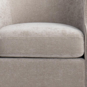 HomeRoots 32" Beige Fabric Upholstered Arm Chair - Modern Elegance, Comfort & Versatile Style for Any Room 674612