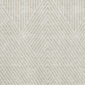 HomeRoots 5' X 8' Beige & Ivory Geometric Area Rug - Washable, UV Protected, Stain-Resistant for Busy Homes 674624