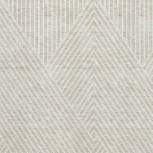 HomeRoots 10' X 14' Beige Geometric Area Rug - Washable, UV-Protected, Stylish, Stain-Resistant for Busy Homes 674628