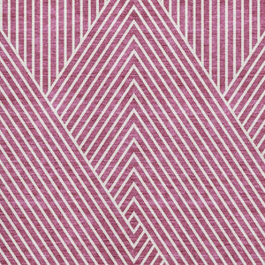 HomeRoots 5' X 8' Blush & Ivory Geometric Area Rug – Soft, Stain-Resistant, UV-Protected for Modern Homes 674636