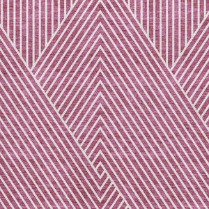 HomeRoots 8' X 10' Blush Ivory Geometric Washable Area Rug with UV Protection for Stylish, Family-Friendly Living 674638