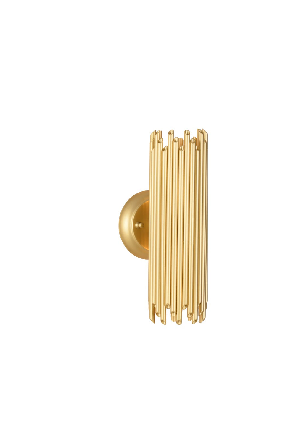 Wildwood Baldwin Handcrafted Italian 2-Lite Sconce In Matte Gold — Sculptural Ambient Wall Light For Mirrors & Halls 67467