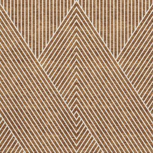HomeRoots 8' X 10' Stylish Terra Cotta & Ivory Geometric Area Rug - UV Protected, Washable & Pet-Friendly! 674680