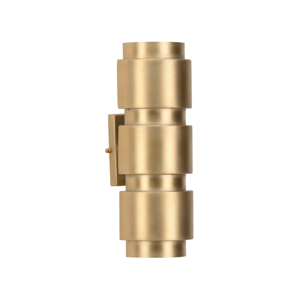 Wildwood Lewinger Antique Brass Wall Sconce — 16"H Compact Vintage-Inspired Ring Accent Lighting For Hallways 67476