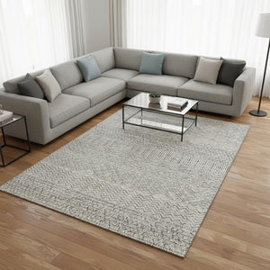 HomeRoots 10' Beige and Ivory Striped Washable Area Rug - Durable, UV Protected, Stain Resistant for Busy Homes 674760