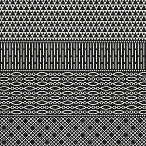 HomeRoots 5' X 8' Black and Ivory Striped Washable Area Rug with UV Protection for High-Traffic Spaces 674762