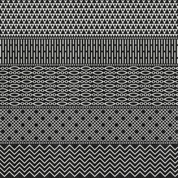 HomeRoots 5' X 8' Black and Ivory Striped Washable Area Rug with UV Protection for High-Traffic Spaces 674762