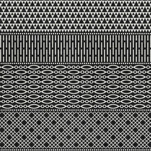HomeRoots 8' X 10' Black and Ivory Striped Area Rug – Washable, UV Protected, Durable for High-Traffic Spaces! 674764
