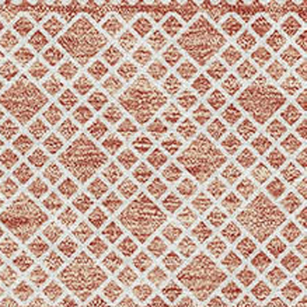 HomeRoots 10' Salmon and Ivory Striped Washable Area Rug - UV Protected, Durable, Easy-Clean for Homes 674820