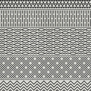 HomeRoots 5' X 8' Stylish White and Black Striped Area Rug – Washable, UV-Protected, Durable for High Traffic Areas 674822