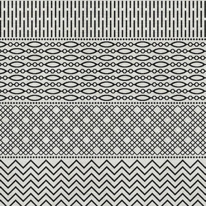 HomeRoots 10' X 14' Washable White and Black Striped Area Rug with UV Protection for High-Traffic Spaces 674826