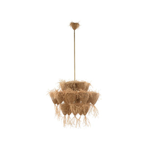 Wildwood Valeria Organic Pendant Chandelier In Antique Brass — Sculptural 78" Height For Foyers & Islands 67483