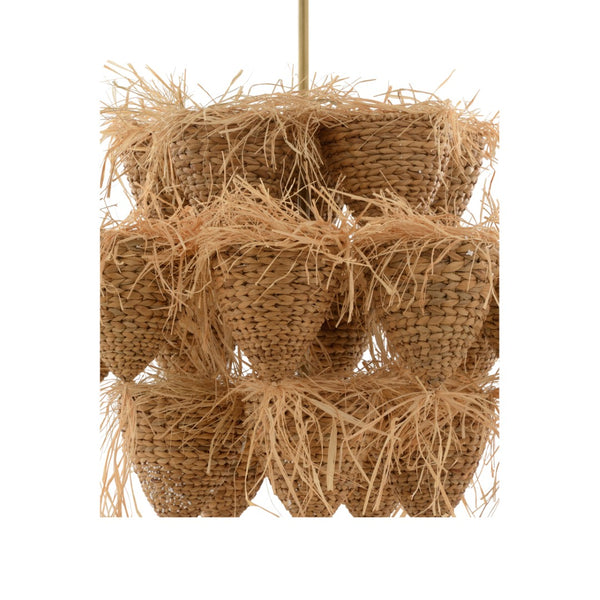 Wildwood Valeria Organic Pendant Chandelier In Antique Brass — Sculptural 78" Height For Foyers & Islands 67483