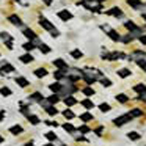 HomeRoots 10' X 14' Black And Ivory Abstract Area Rug – Washable, UV-Protected, Stylish & Stain-Resistant Design 674832
