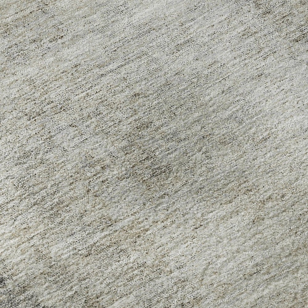 HomeRoots 5' X 8' Gray And Ivory Abstract Area Rug – Washable, UV-Resistant, Stylish Design for High Traffic Areas 674846