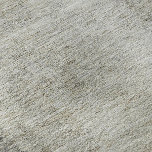 HomeRoots 9' X 12' Gray and Ivory Abstract Area Rug - Washable, UV Protected, Durable, Ideal for Busy Homes 674849