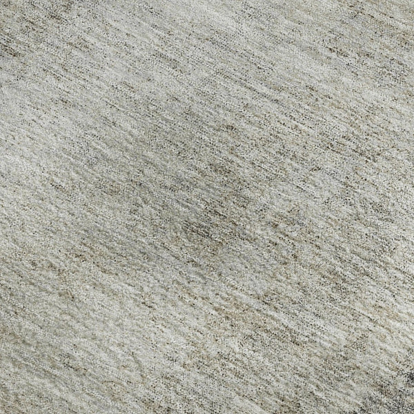 HomeRoots 9' X 12' Gray and Ivory Abstract Area Rug - Washable, UV Protected, Durable, Ideal for Busy Homes 674849