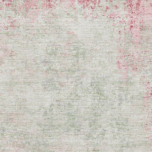 HomeRoots 10' X 14' Pink and Ivory Abstract Area Rug - Stylish, Washable, UV-Protected for High-Traffic Spaces 674880