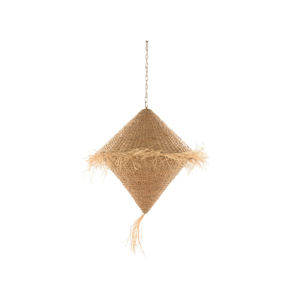 Wildwood Maya Rattan Pendant Light With Fringe — Boho Architectural Fixture For Warm, Textured Ambient Lighting 67489
