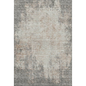 HomeRoots 10' X 14' Taupe & Ivory Abstract Area Rug - Modern, Washable, Durable, UV-Resistant for Family Spaces 674892