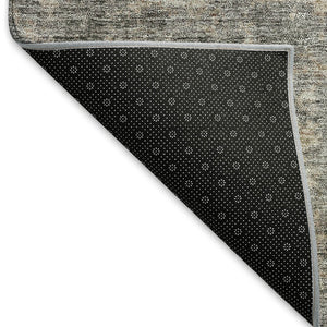 HomeRoots 10' X 14' Taupe & Ivory Abstract Area Rug - Modern, Washable, Durable, UV-Resistant for Family Spaces 674892