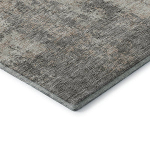 HomeRoots 10' X 14' Taupe & Ivory Abstract Area Rug - Modern, Washable, Durable, UV-Resistant for Family Spaces 674892