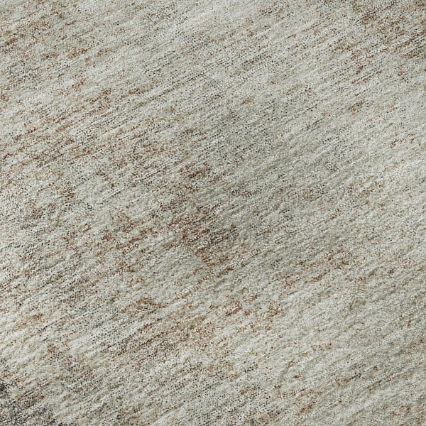 HomeRoots 10' X 14' Taupe & Ivory Abstract Area Rug - Modern, Washable, Durable, UV-Resistant for Family Spaces 674892