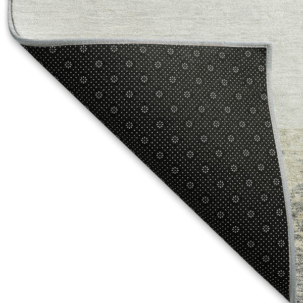 HomeRoots 8' X 10' Modern Gray Gold Mint Green Geometric Area Rug - Washable, UV Protected for Busy Homes 674938