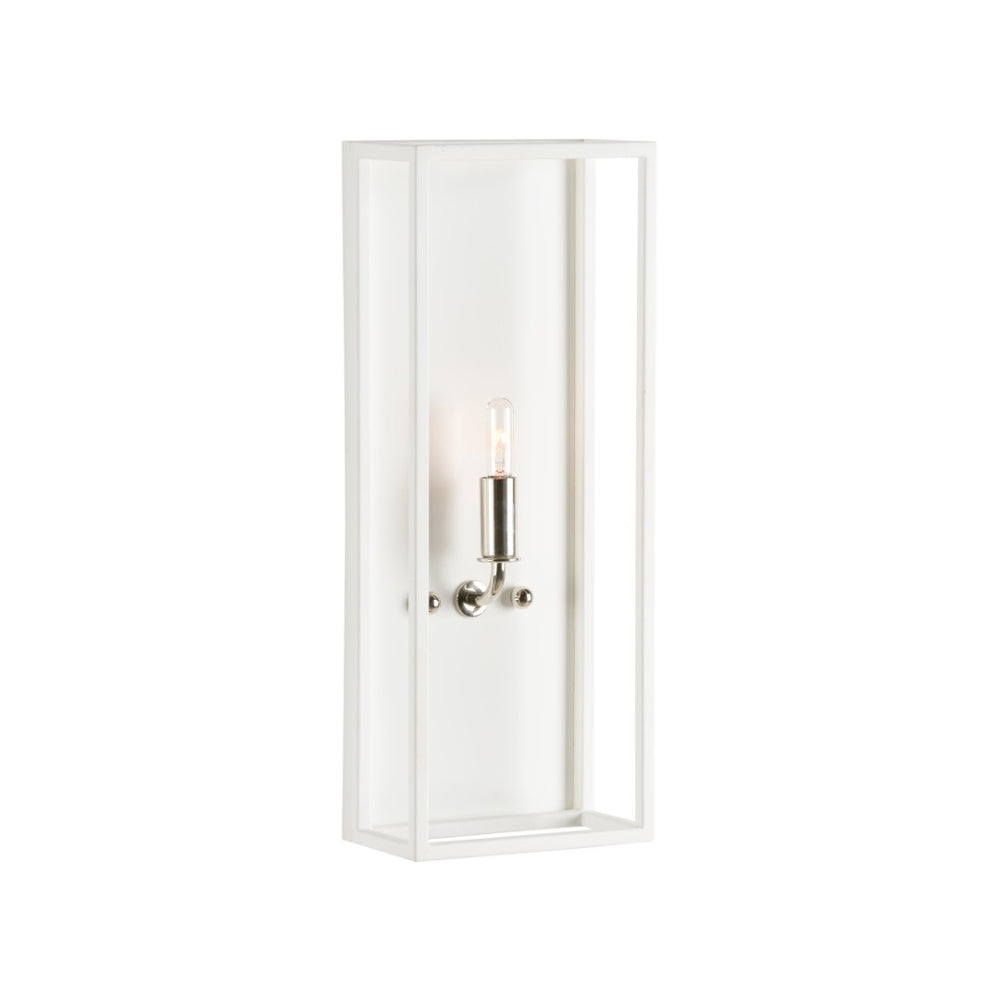 Wildwood Lilly Shallow Wall Sconce — Ada-Compliant Modern Matte White Or Polished Nickel, Ideal For Hallways 67494