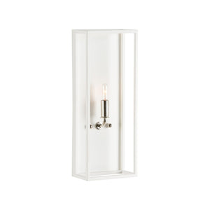 Wildwood Lilly Shallow Wall Sconce — Ada-Compliant Modern Matte White Or Polished Nickel, Ideal For Hallways 67494