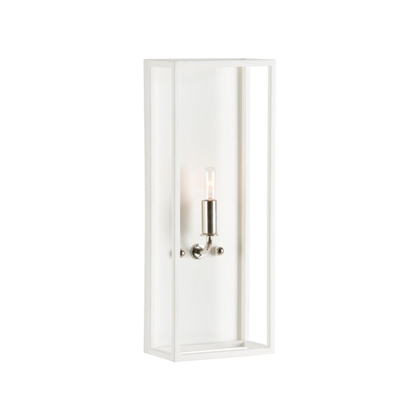 Wildwood Lilly Shallow Wall Sconce — Ada-Compliant Modern Matte White Or Polished Nickel, Ideal For Hallways 67494