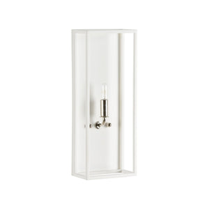Wildwood Lilly Shallow Wall Sconce — Ada-Compliant Modern Matte White Or Polished Nickel, Ideal For Hallways 67494