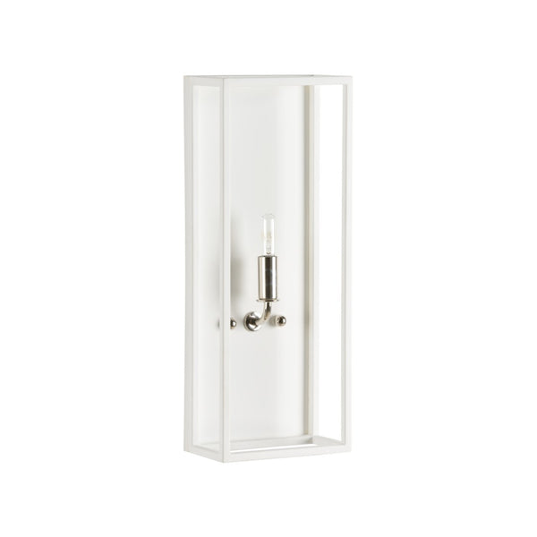 Wildwood Lilly Shallow Wall Sconce — Ada-Compliant Modern Matte White Or Polished Nickel, Ideal For Hallways 67494