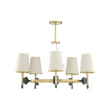 Zuri Chandelier Gold, Blue 67496-WILDWOOD Wildwood