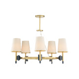 Zuri Chandelier Gold, Blue 67496-WILDWOOD Wildwood