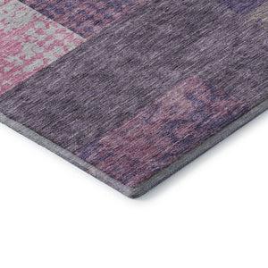 HomeRoots 10' X 14' Vibrant Purple, Green & Pink Geometric Area Rug - Washable, UV Protected, Durable Design! 674976