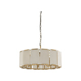 Perla Chandelier White/Cream, Gold 67498-WILDWOOD Wildwood