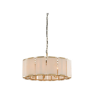 Perla Chandelier White/Cream, Gold 67498-WILDWOOD Wildwood