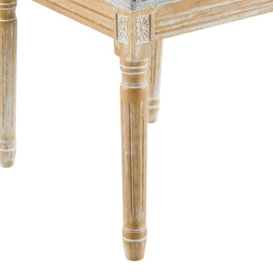 English Elm Christopher Knight Home® - [Set Of 2] French Country Dining Chairs - Vintage Cane Backrest & Plush Upholstered Seats - Rustic Elegance For Your Home N767P263677G