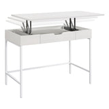 OSP Home Furnishings Contempo Sit-To-Stand Desk White Oak