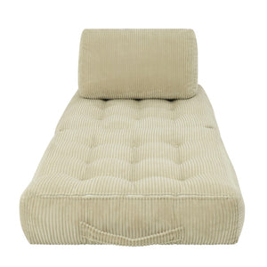 English Elm 70.8"corduroy Fabric Oversized Bean Bag Couch Plush Ergonomic Lounger for Dorm or Bedroom Camel W3975P440930